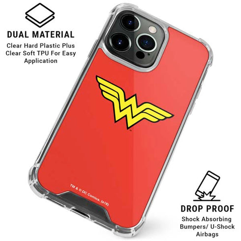 DC Comics Wonder Woman Classic Logo iPhone 16 Pro Clear Case